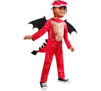 Rubies Official Red Dragon Child Costume, Size 5-6 Years Halloween