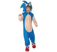 Rubies Official Sonic The Hedgehog Oversized Child Costume Jumpsuit, Kids Fancy
