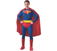Rubie's Official Superman Deluxe with Muscle Chest, Adult Costume - Large