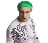 Rubie's Official The Joker's Wig Mens Fancy Dress Halloween Villain Suicide Squa