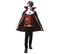 Rubie's- Official Vampire Dracula Disfraz, Multicolor, 9-10 (6414349-10)