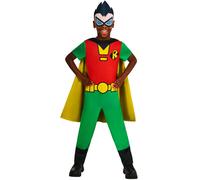 Rubie's Official WB DC Teen Titans Go Robin Child Costume, Kids Superhero Fancy