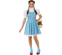 Rubie's Official Wizard of Oz Dorothy, Adults Costume - Standard,Blue, World Boo