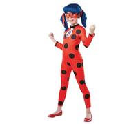 Rubies, Panoplie Oficial Disfraz Ladybug + Kit Yoyo & Pendientes, Miraculous, Talla 5-6 años