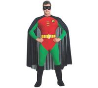 Rubies- Disfraz clásico de Robin para Hombre DC Comics Adulto, Color Rojo/Verde, L (Rubie'S 888082-L)