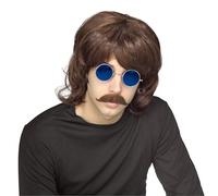 Rubies - Peluca 70's castaña (51323)