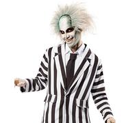 Rubies Peluca Beetlejuice para adultos, Accesorio, Complemento para disfraz, Oficial Beetlejuice, Bitelchús, Talla única para Halloween, Carnaval, Fiestas