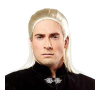 Rubies Peluca Daemon Targaryen para adultos, Accesorio para disfraz, Complemento disfraces, Producto licencia Oficial Game Of Thrones, Juego de Tronos para Carnaval, cosplay, fiestas