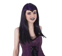 Rubies - Peluca de vampiresa traviesa para Adulto, Talla única, Color Negro y Lila (S1538)