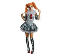 Rubie'S Pennywise IT - Disfraz Oficial de Payaso para Mujer, película Pennywise para Adultos, Talla M