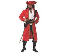 Rubies Disfraz de capitán pirata para adultos, tamaño estándar de pecho de 37 a 42 pulgadas, Halloween