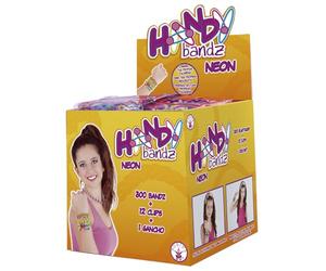 Rubies Pulseras Handy para niñas y niños, Gomas para Hacer Pulseras, Pack 25 bolsas, 7500 gomas, 300 clips y 25 ganchos, Elásticas, Kit, Abalorios para regalar, cumpleaños, fiestas, handmade o DIY