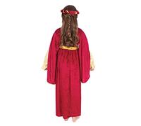 Rubies Regal Princess CC840 - Disfraz de princesa para niña, talla Medium 122-134 cm, color beige/borgona Halloween