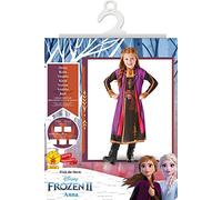 RUBIE'S Reine des Neiges-2 Disney Disfraz oficial Anna Frozen 2 - Talla 5-6 años - I-300469M, color colorido, M-5 à 6 ans-105 à 116 cm (Rubies