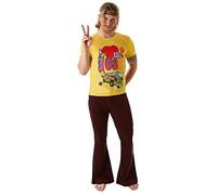 Rubies 's Oficial I Love The 70' s Camiseta, Disfraz para Adultos - tamaño Mediano