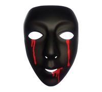 Rubies-S3197-Máscara con lágrimas de sangre para mujer talla única, color negro