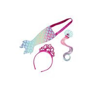 Rubies Set Accesorios Barbie Sirena para niñas, Bolso sirena, pinza para el pelo y diadema, Oficial Mattel para Cumpleaños, Carnaval, Regalos y Navidad