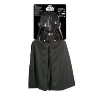 Rubie's Official Disney Star Wars Darth Vader Mask and Cape Child One Size,Black