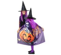 Rubies Set Disfraz Bruja Truco O Trato Para Niñas y Niños, Capa y Sombrero, Oficial Halloween, Carnaval, Fiestas y Cumpleaños