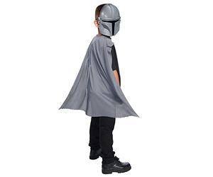 Rubies Set Mandalorian para niños y niñas, capa y máscara, Complemento disfraz, Oficial Star Wars para Carnaval, Navidad, Cumpleaños, Fiestas y Halloween.