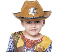 Rubie's - Sombrero de sheriff con placa frontal para disfraces XS ㅤ