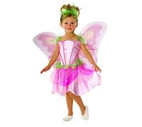 Rubie's Springtime Pink Fairy Girls Fancy Dress Fairies Childs Kids Costume + Wi