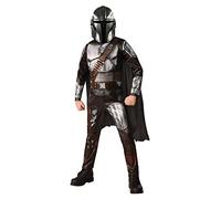 RUBIE'S Star Wars Oficial - Disfraz de lujo The Mandalorian - Talla 3-4 años - Disfraz de niño de lujo Le Mandaloriano con mono, capa y máscara - para Carnaval, Hallowwen o Navidad