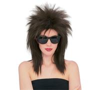 Rubie's Superstar Spiky Wig Brown One Size
