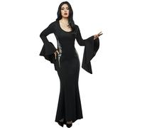 Rubies - Vestido de disfraz de Morticia Addams para mujer, como se muestra, talla L
