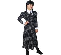 Rubies - Vestido de disfraz de Wednesday Addams para niños de la serie de televisión del miércoles, talla S