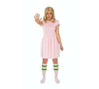 Rubies Vestido Oficial de Stranger Things Eleven, Talla Adulta, Talla estándar para Mujer, Talla M,licencia oficial netflix para carnaval, despedidas, fiestas y cosplay