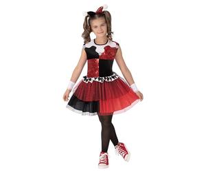Rubies Vestido tutú oficial de DC Super Villians Harley Quinn, disfraz para niños, talla S, Día Mundial del Libro, Halloween, Halloween