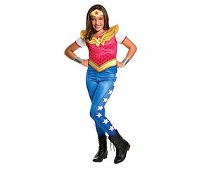 Rubies Warner-i-620743l-Wonder Woman Disfraz Superhéroe para niña, Small
