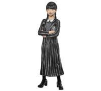 RUBIE'S Wednesday Netflix - Disfraz uniforme Miércoles para niño/adolescente - Talla 9-10 años Halloween