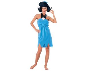 Rubies Women's The Flintstone's Betty Rubble Costume Dress and Headpiece, Blue, Standard