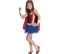 Rubie's Official DC Wonder Woman Tutu Girls Costume, Kids Superhero Fancy Dress