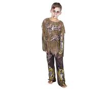 Rubies Zombie Contagioso para niños y niñas, Muerto Viviente, Jumpsuit con detalles impreso, Licencia Oficial para Halloween, Fiestas, Carnaval