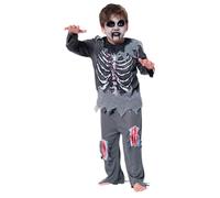Rubies Zombie Repelente para niños y niñas, Muerto Viviente, Jumpsuit con detalles impreso, Licencia Oficial para Halloween, Fiestas, Carnaval