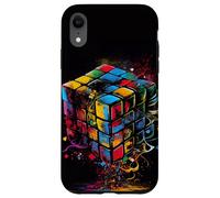 Rubik Magic Cube Colorido Ilustración Gráfico Carcasa para iPhone XR