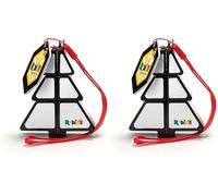 Rubik's Cubo Árbol de Navidad - Juego Rompecabezas para Adultos y niños Rubik - Mini Rompecabezas, diseño de árbol de Navidad, 1 x 2 x 3 cm, decoración de árbol de Navidad, resolución de Problemas,