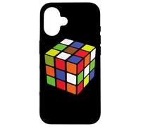 Rubiks Cubo Colorido 3 x 3 Cubo Matemáticas Juego Speed Cubing Puzzle Carcasa para iPhone 16