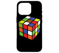 Rubiks Cubo Colorido 3 x 3 Cubo Matemáticas Juego Speed Cubing Puzzle Carcasa para iPhone 16 Pro