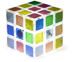 Rubik's Cubo Original con Luces Intermitentes para desafío contra el Tiempo, antiestrés y Rompecabezas, para Adultos y niños, a Partir de 8 años