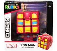RUBIK'S - Iron Man CUBERS - Cubo Rubik 3x3 - Rompecabezas Adulto - Juguetes Rompecabezas Antiestrés - 6071041 - Regalo Niño 8 años + - Juguetes Niños 8 Años +