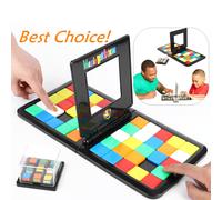 Rubiks Race Puzzle Juego de mesa Rubix Race Magic Block Mente Estrategia Niños Juguete Regalo