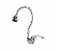 Grifo Mezclador Caña Flexible Ducha de Mano Fregadero Lavado Casa Cocina