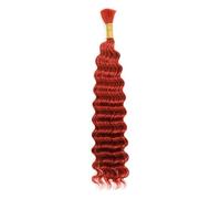Rubio Onda Profunda Trenzado Cabello Humano Bulto Micro Trenzado Crochet Bohemio Caja Trenzas Cabello Remy 350 26inches#100g