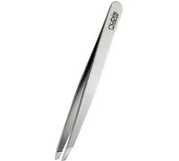 Rubis clásico - Pinzas de Depilar Profesionales - Pinza de Acero Inoxidable - Depilacion de Gran Precision para Cejas y Pelo Facial (oblicua / slant)