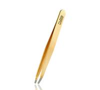 Rubis Pinzas universales para cejas, punta recta, color negro