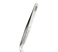 Rubis Special Collection - Pinzas profesionales para cejas con punta inclinada - Pinzas inclinadas para depilación y depilación de cejas - Seis estrellas